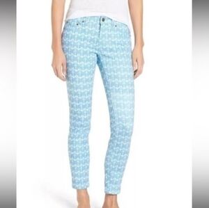 New Vineyard Vines Pants Women’s Blue Anchor Nautical MidRise Skinny Jeans Sz 8